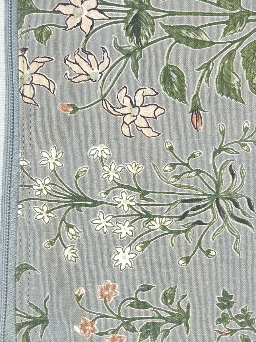 Pencil Bag Garden - Sage Canvas｜ペンシルバッグ - ガーデンセージ