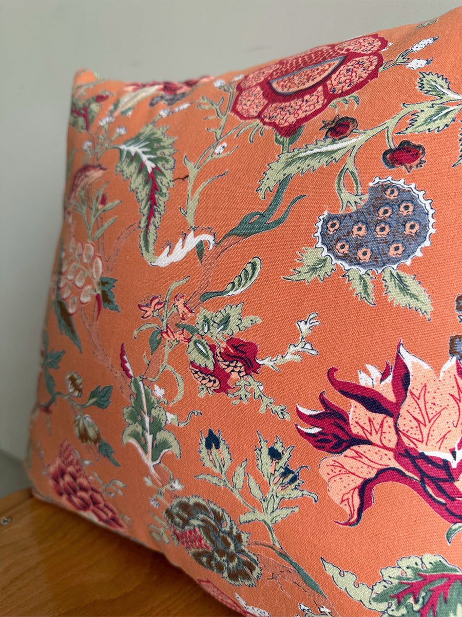 Ptd Canvas Cushion Cover PB - Sequoia Papaya｜プリントキャンバスクッションカバー - セコイアパパイヤ