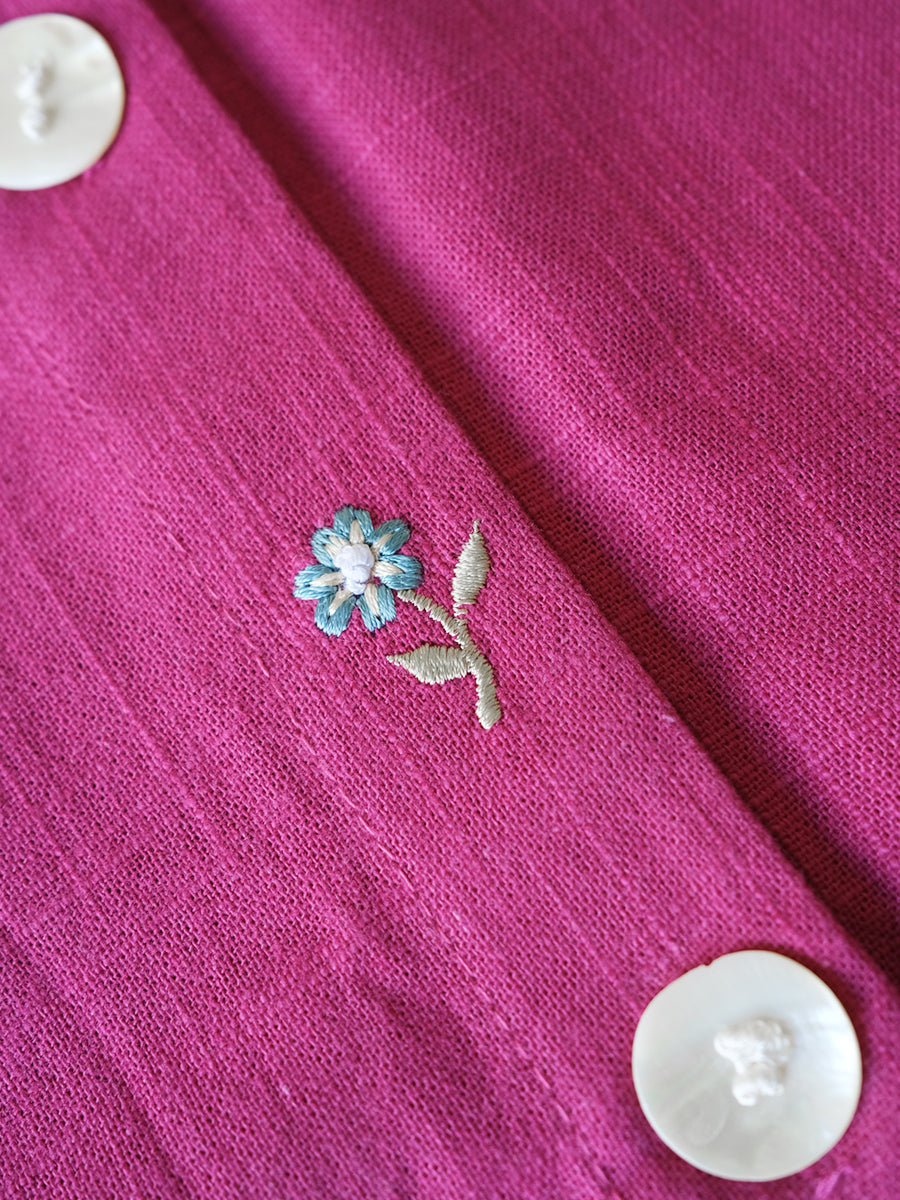 Cushion Cover - Floral Pink ｜クッションカバー - フローラル ピンク