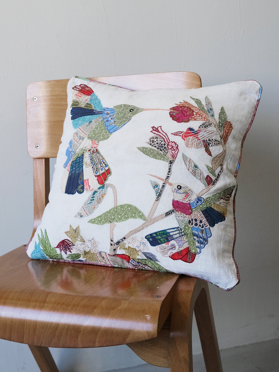 Cushion Cover - Humming Birds - Xylophone｜クッションカバー - ハミング バード - ザイロフォン