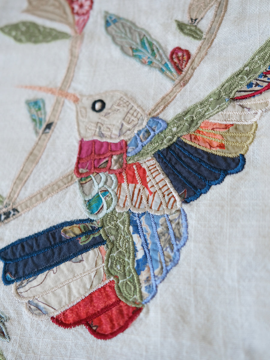 Cushion Cover - Humming Birds - Xylophone｜クッションカバー - ハミング バード - ザイロフォン