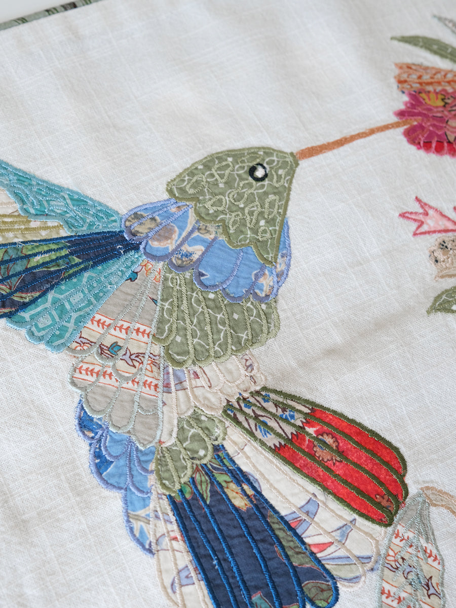 Cushion Cover - Humming Birds - Xylophone｜クッションカバー - ハミング バード - ザイロフォン