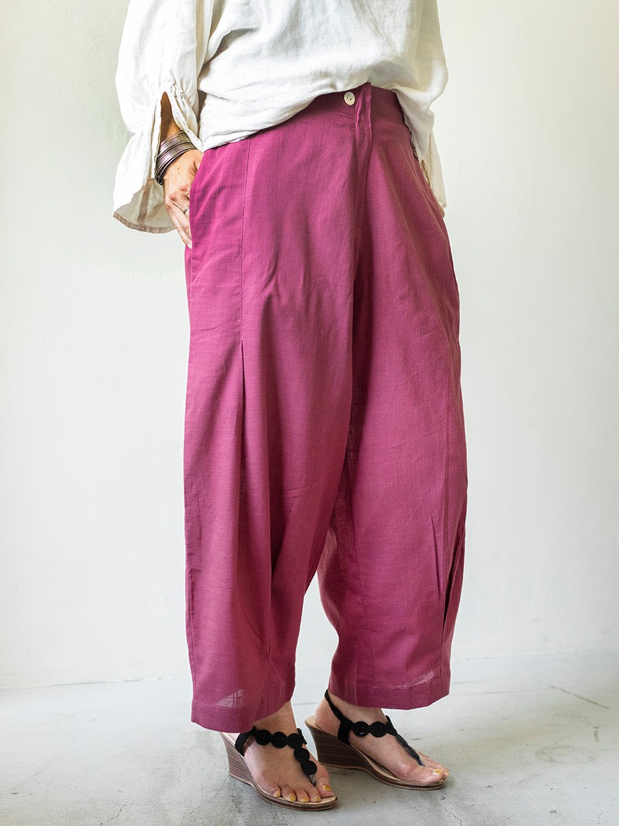 Cycle Pant - Slub Plum｜サイクルパンツ - スラブプラム