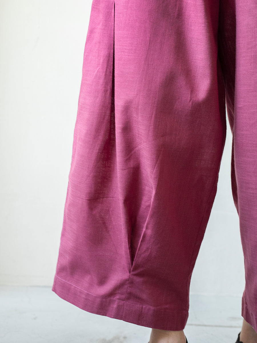 Cycle Pant - Slub Plum｜サイクルパンツ - スラブプラム
