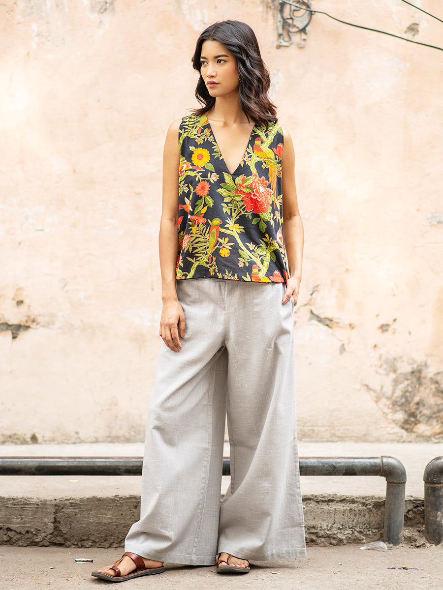 Ellie Pant - Solid Grey | エリーパンツ - ソリッドグレー