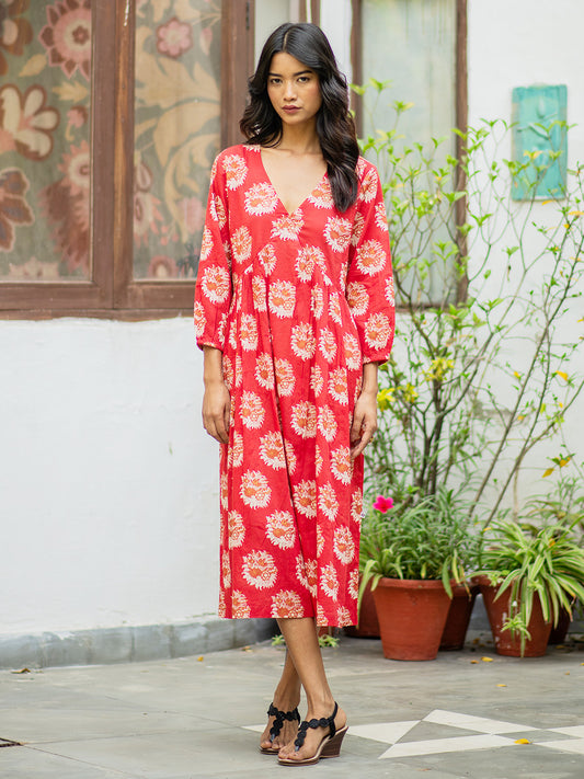 Kovalam Dress - Gulab Rust｜コヴァラムドレス - グラーブラスト