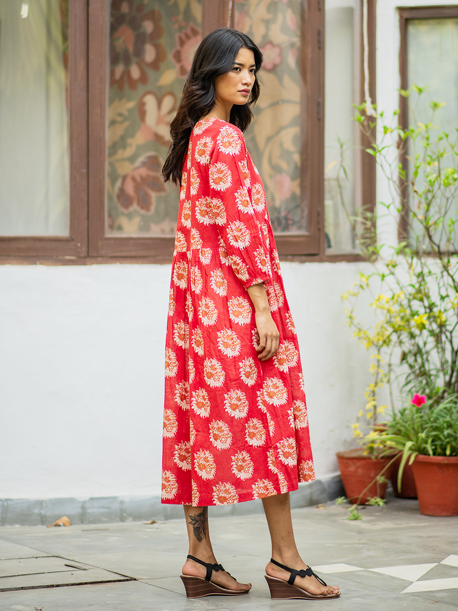 Kovalam Dress - Gulab Rust｜コヴァラムドレス - グラーブラスト