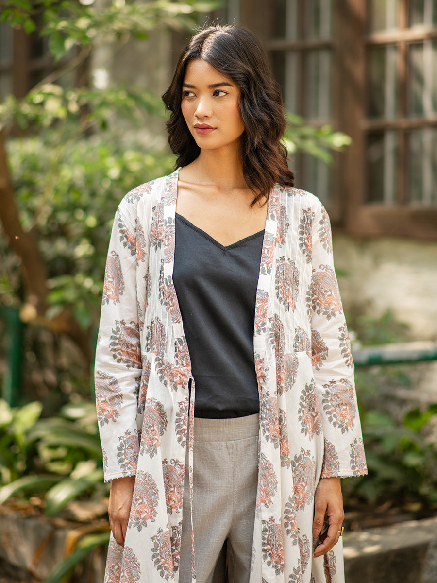 Anarkali Wrap - Parrot Ivory｜アナーカリーラップワンピース - パロットアイボリー