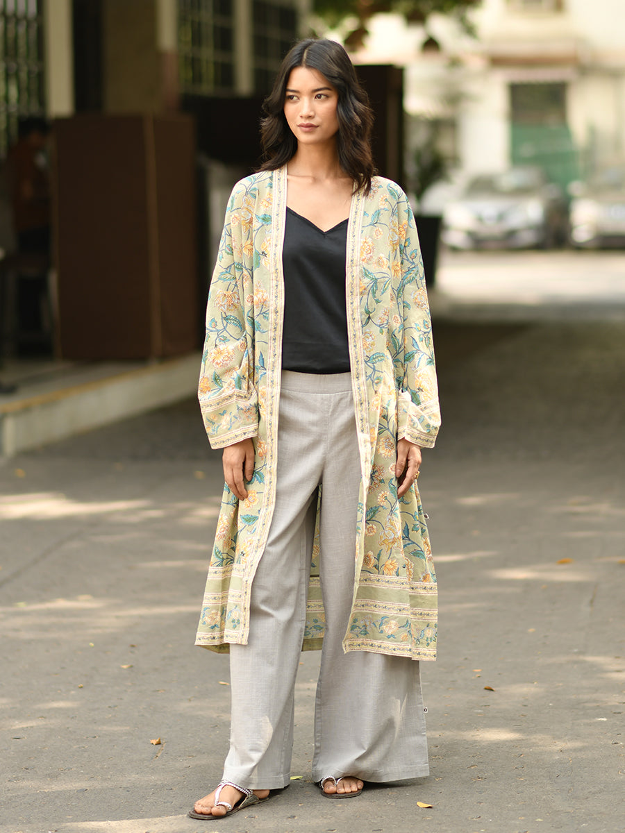 Kimono - Florentine Sage｜キモノローブ - フロレンティーンセージ