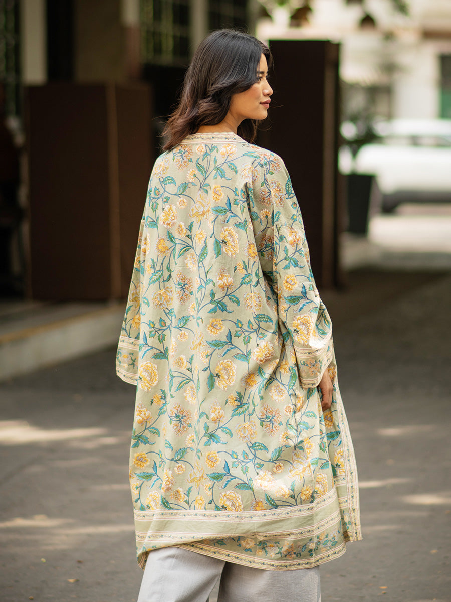 Kimono - Florentine Sage｜キモノローブ - フロレンティーンセージ