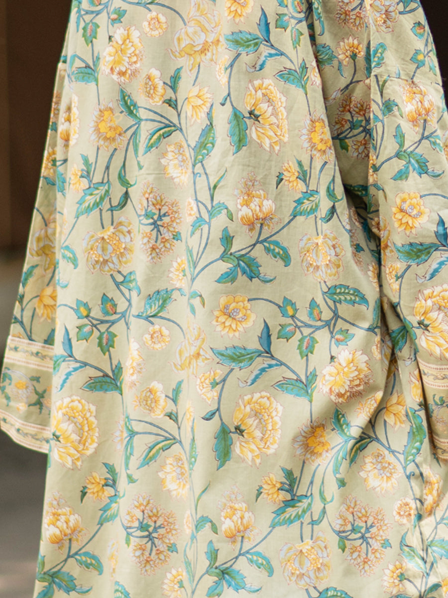 Kimono - Florentine Sage｜キモノローブ - フロレンティーンセージ