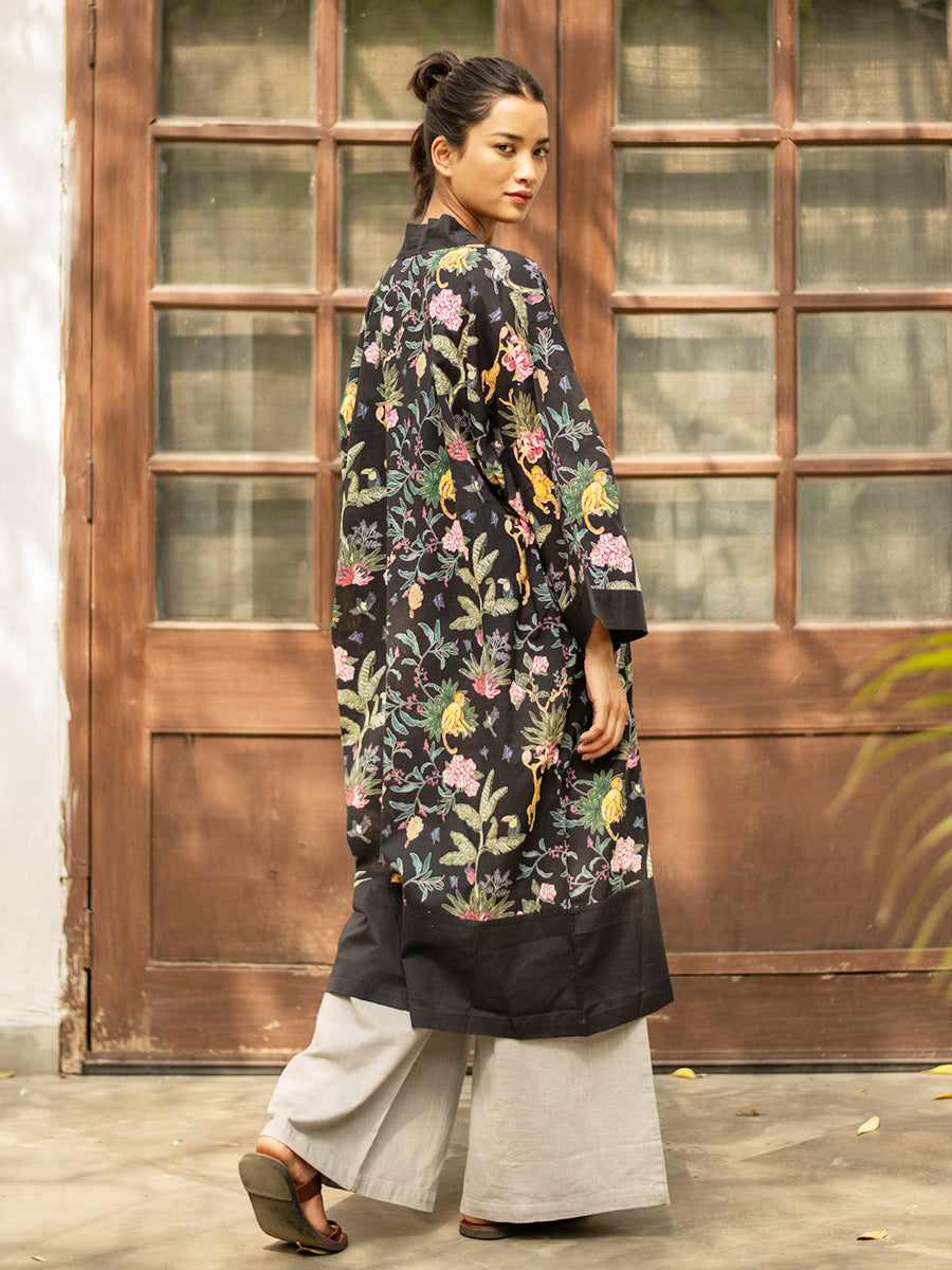 Kimono - Ubud Black｜キモノローブ - ウブドブラック