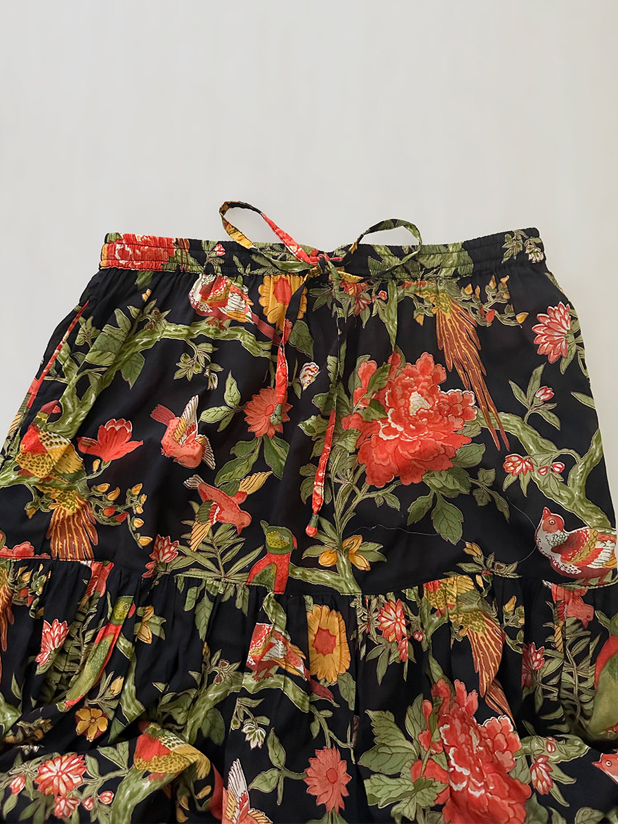 Ayumi skirt - Bird Black｜アユミスカート - バードブラック