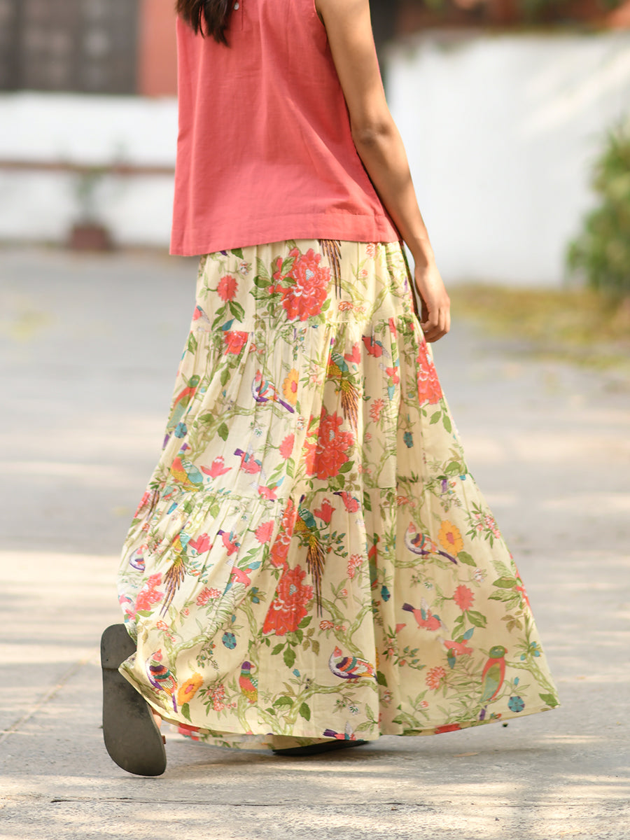 Ayumi skirt - Bird Lime｜アユミスカート - バードライム