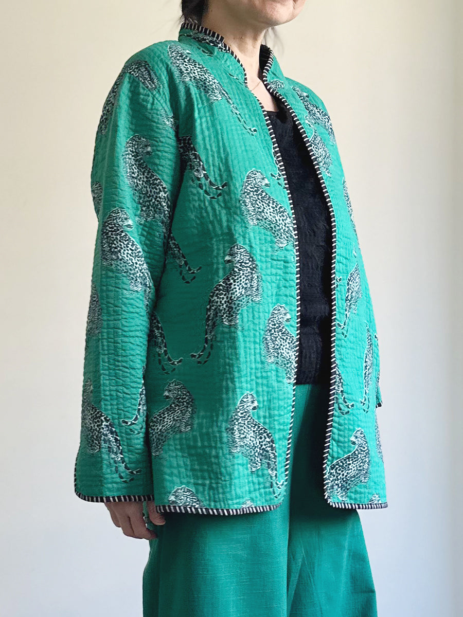 Easy Fit Jacket - Leopard Green｜イージーフィットジャケット - レオパード グリーン