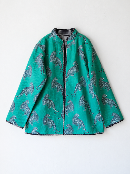 Easy Fit Jacket - Leopard Green｜イージーフィットジャケット - レオパード グリーン