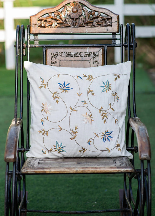 Cushion Cover - Floral Natural ｜クッションカバー - フローラル ナチュラル
