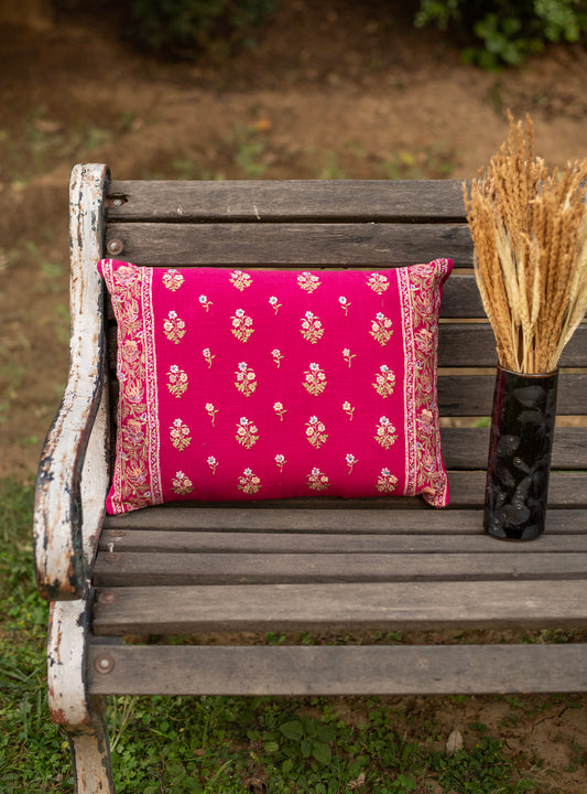 Emb Cushion Cover - Versailles Pink｜刺繍クッションカバー - ヴェルサイユ ピンク