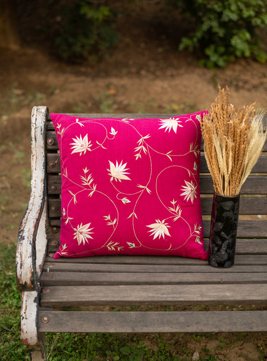Cushion Cover - Floral Pink ｜クッションカバー - フローラル ピンク