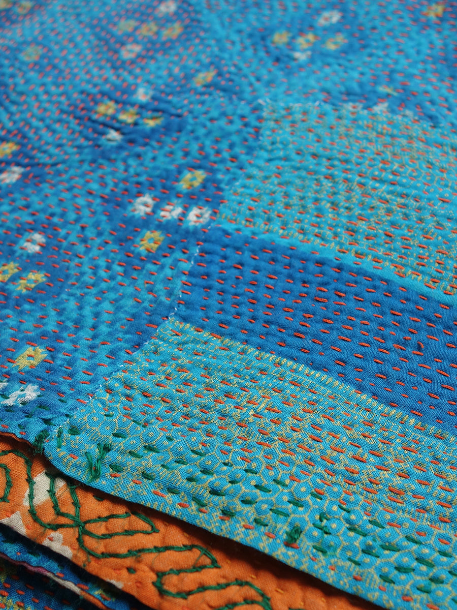 Gudri Handstitched - Blue Orange｜グドゥリ ハンドステッチ - ブルーオレンジ