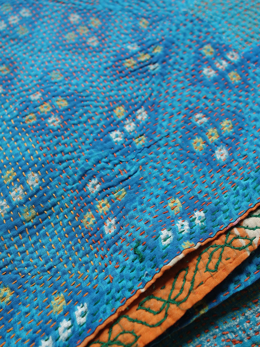 Gudri Handstitched - Blue Orange｜グドゥリ ハンドステッチ - ブルーオレンジ
