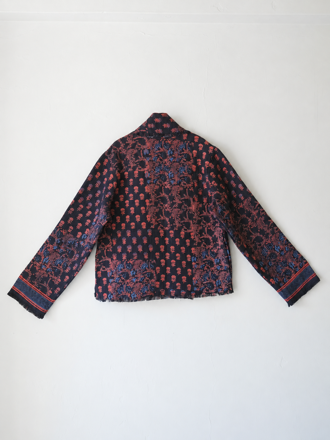 Jacket Block Ptd - Poppy Black｜ブロックプリントジャケット - ポピー ブラック