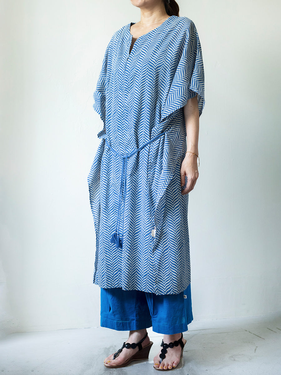 Short Kaftan - Gumbaj Navy｜ショートカフタン - グンバジネイビー