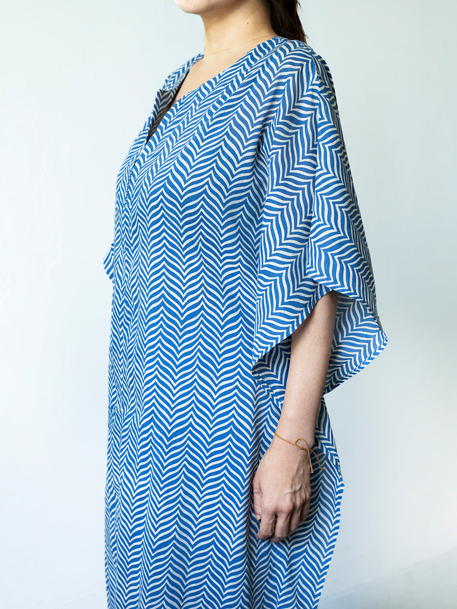 Short Kaftan - Gumbaj Navy｜ショートカフタン - グンバジネイビー