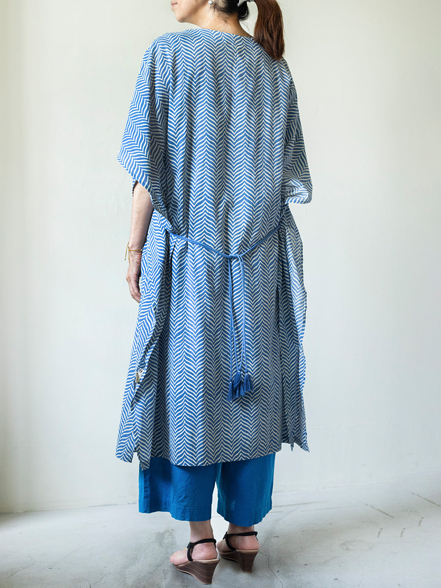 Short Kaftan - Gumbaj Navy｜ショートカフタン - グンバジネイビー