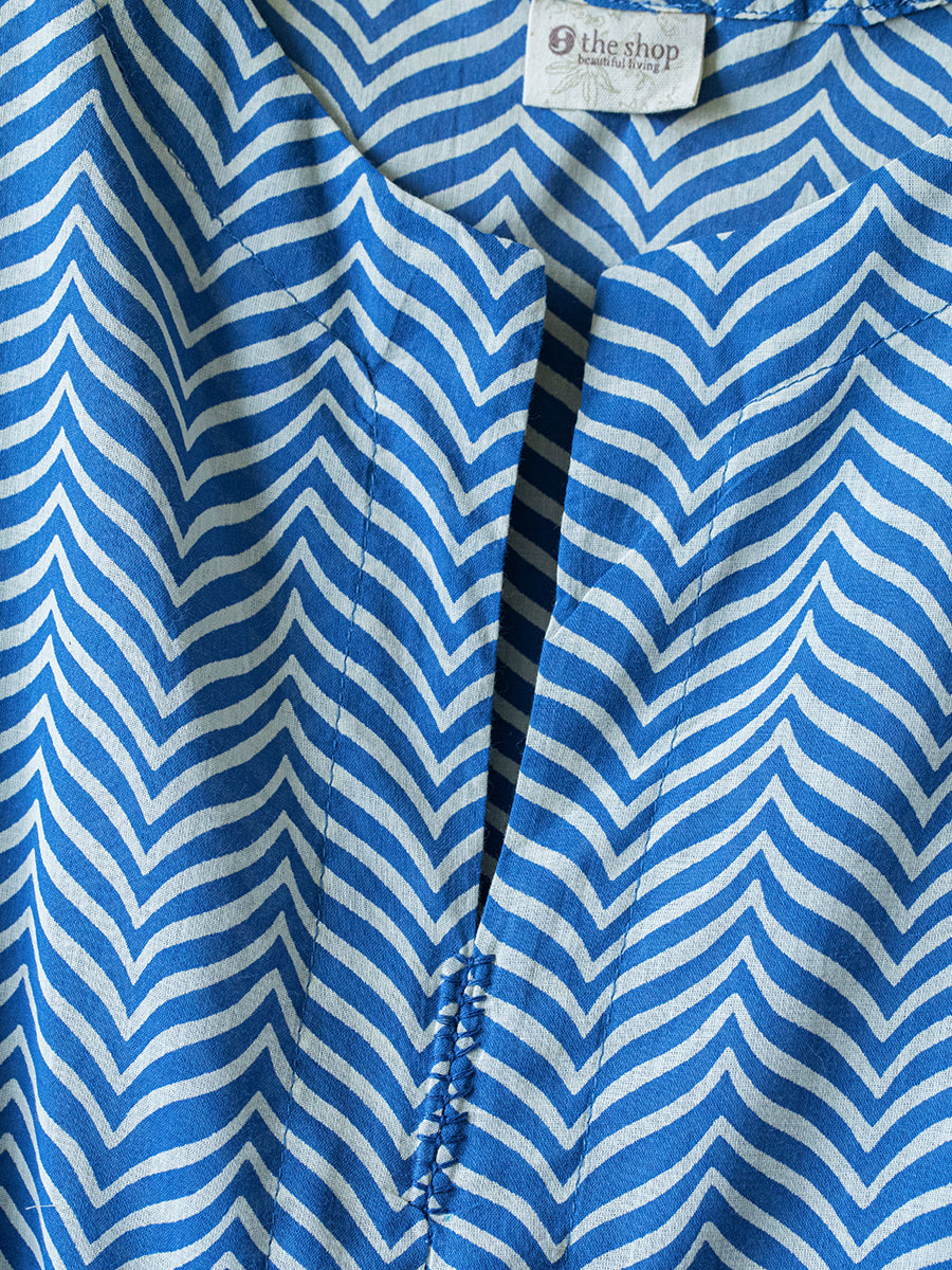 Short Kaftan - Gumbaj Navy｜ショートカフタン - グンバジネイビー