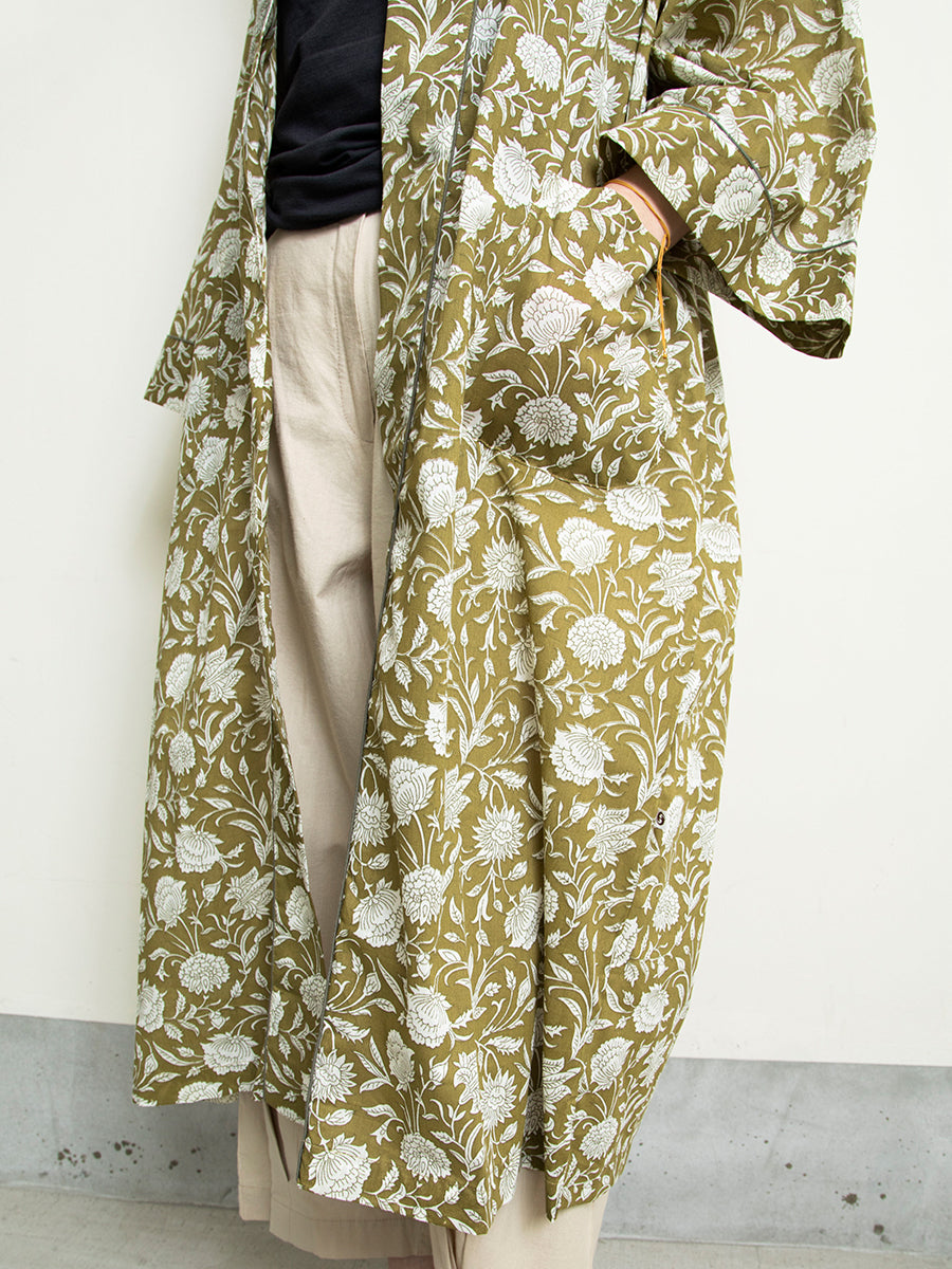 Kimono - Sundari Olive｜キモノローブ - スンダリオリーブ