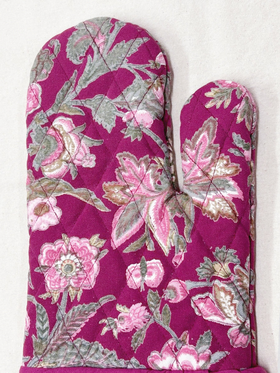 Oven Mitt - Hawaii Viva Magenta｜オーブンミトン - ハワイ ビバマゼンタ