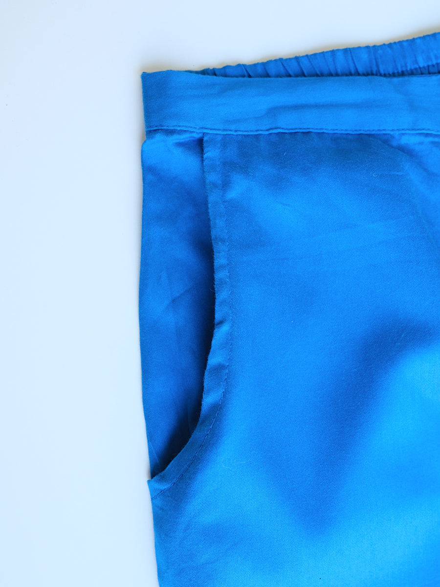 Pencil Pants - Solid Blue｜ペンシルパンツ - ソリッド ブルー