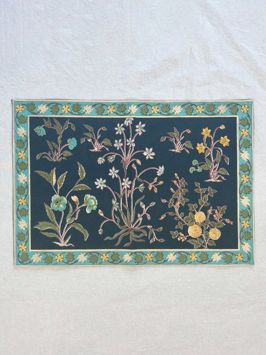 Printed Mat - Garden Emerald｜ランチョンマット - ガーデンエメラルド