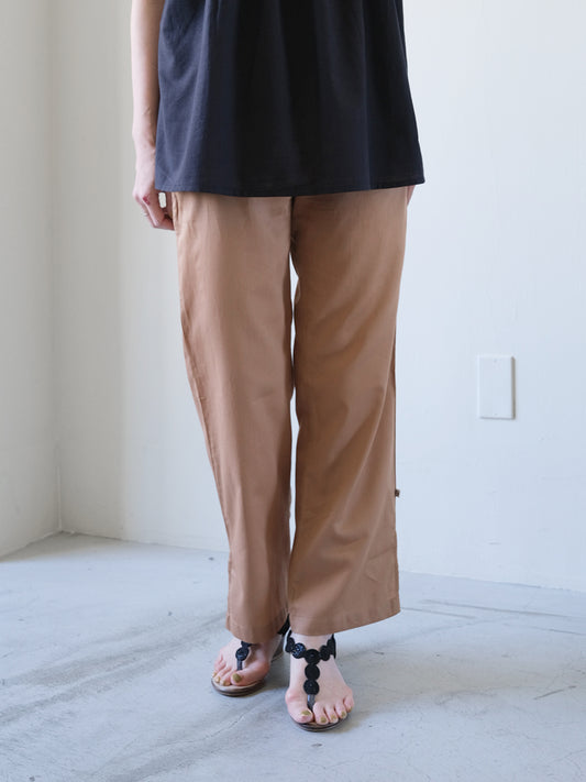 Slim Pants - Solid Beige｜スリムパンツ - ソリッド ベージュ