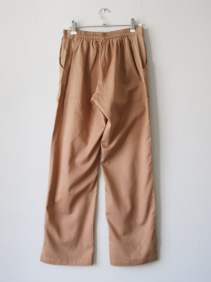 Slim Pants - Solid Beige｜スリムパンツ - ソリッド ベージュ