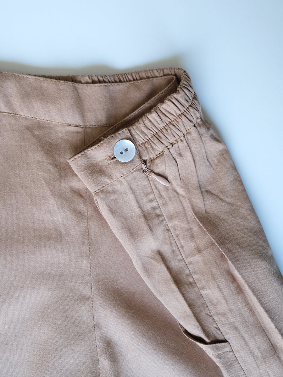 Slim Pants - Solid Beige｜スリムパンツ - ソリッド ベージュ