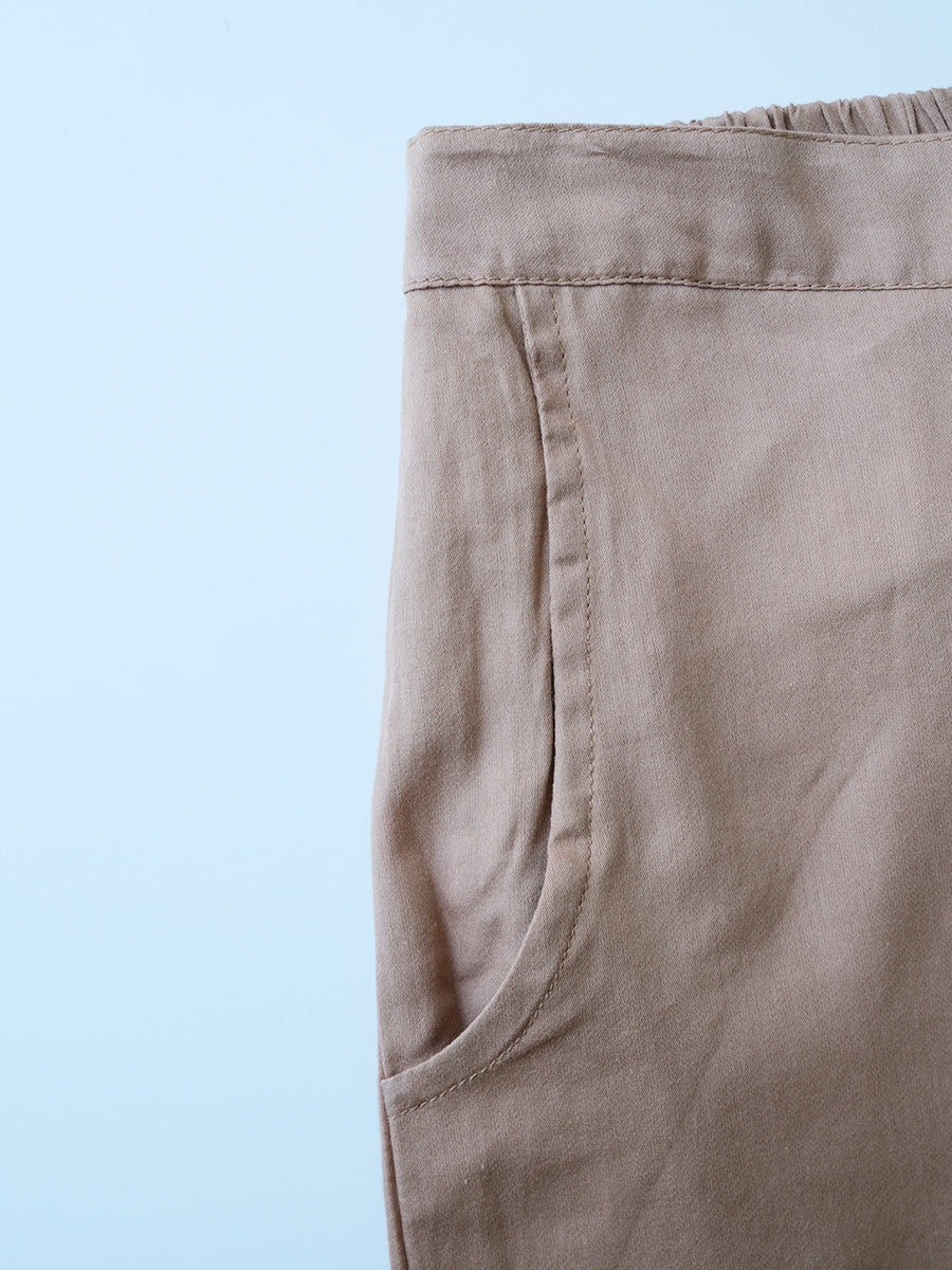 Slim Pants - Solid Beige｜スリムパンツ - ソリッド ベージュ
