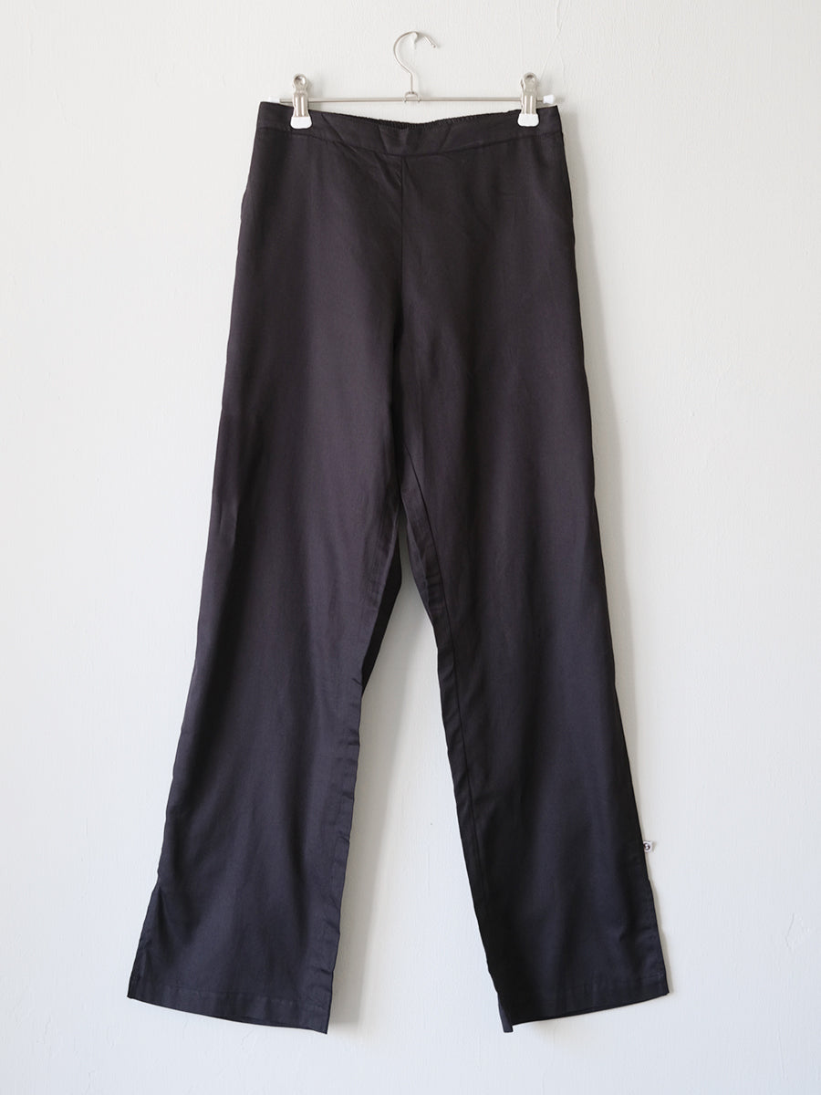 Slim Pants - Solid Black｜スリムパンツ - ソリッド ブラック