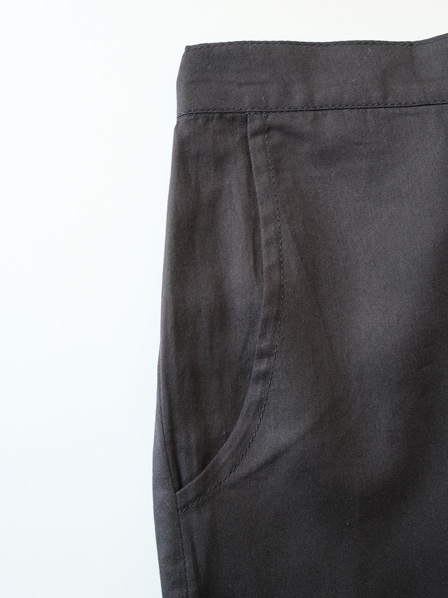 Slim Pants - Solid Black｜スリムパンツ - ソリッド ブラック