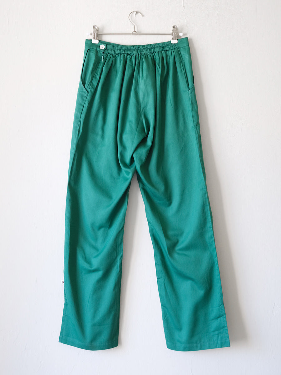 Slim Pants - Solid Green｜スリムパンツ - ソリッド グリーン