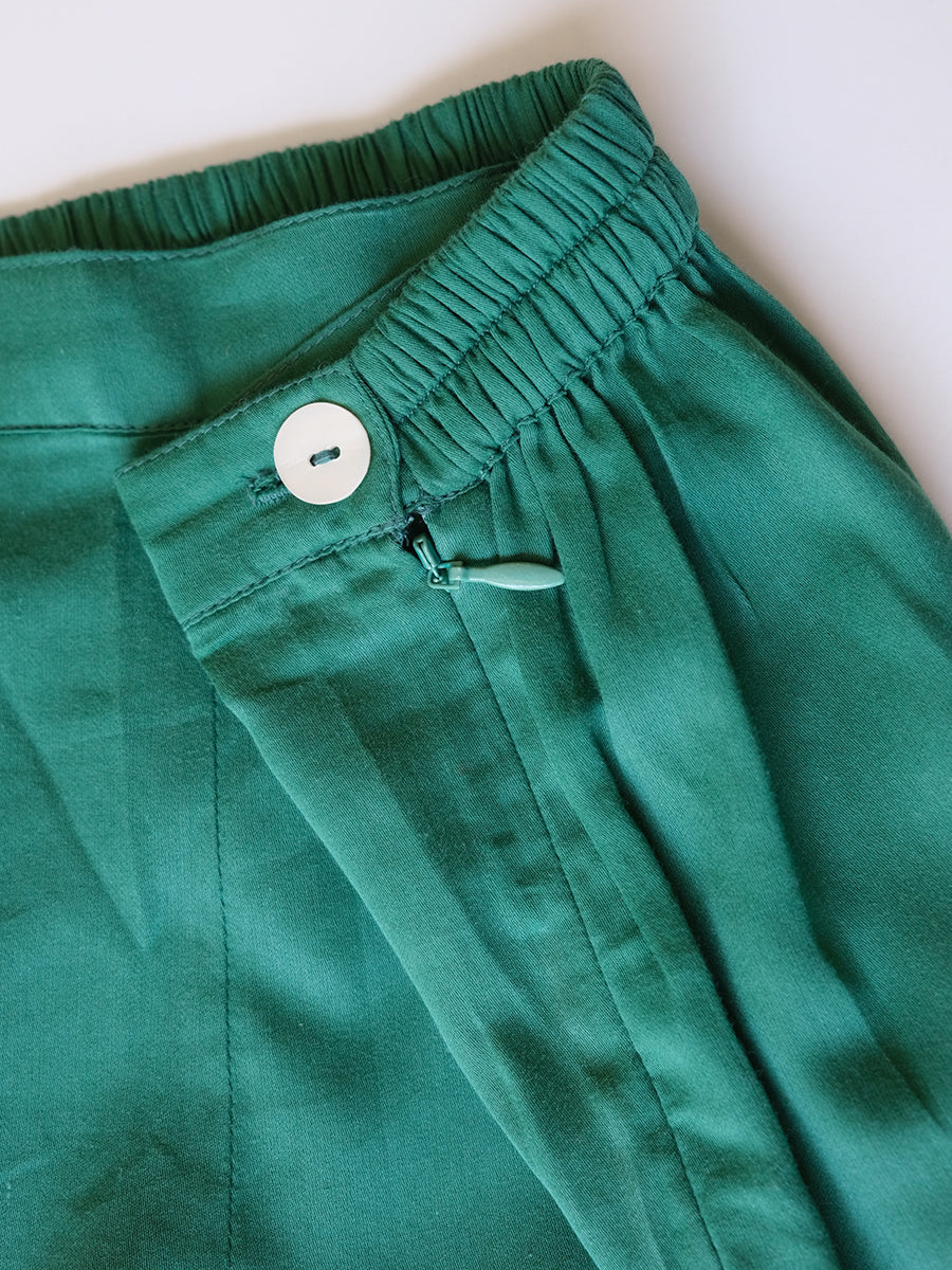 Slim Pants - Solid Green｜スリムパンツ - ソリッド グリーン
