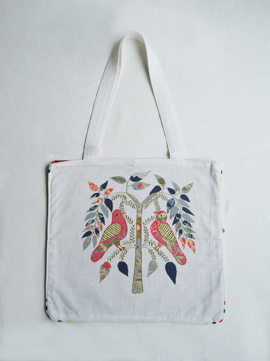 Bird Tree tote - Natural｜バードツリートート - ナチュラル