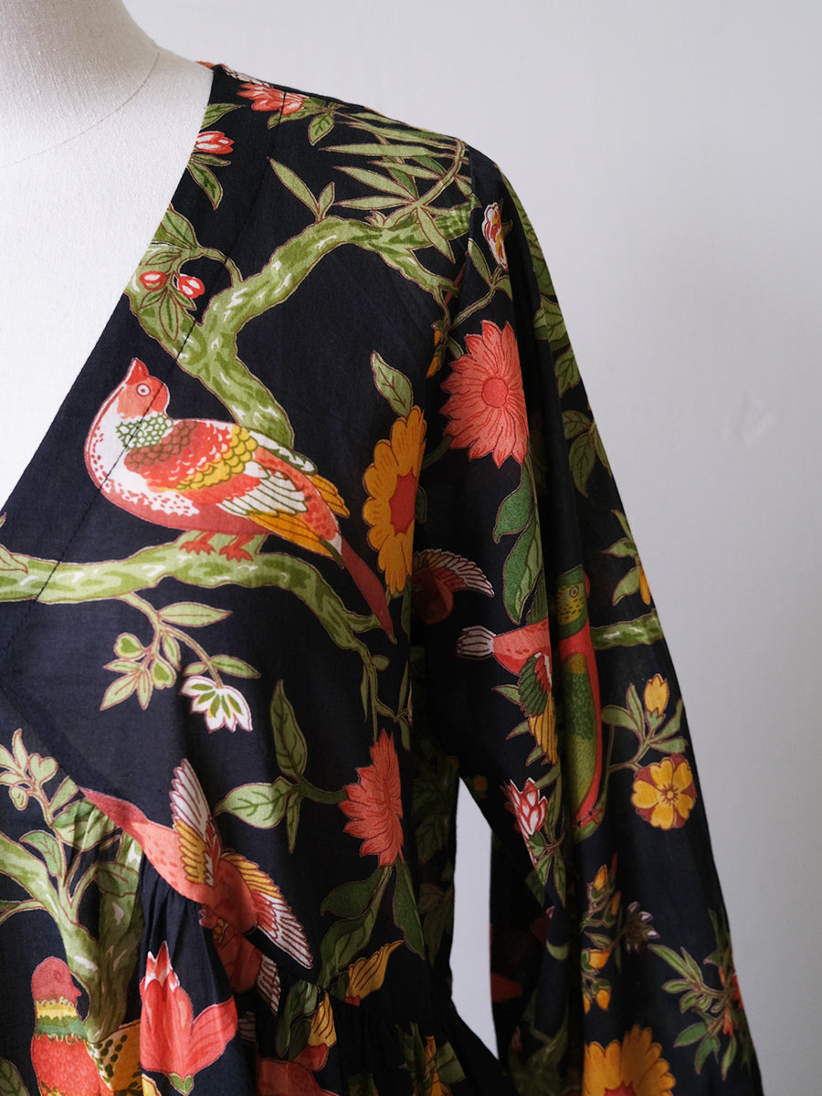 Kovalam Dress - Bird Black｜コヴァラムドレス - バードブラック