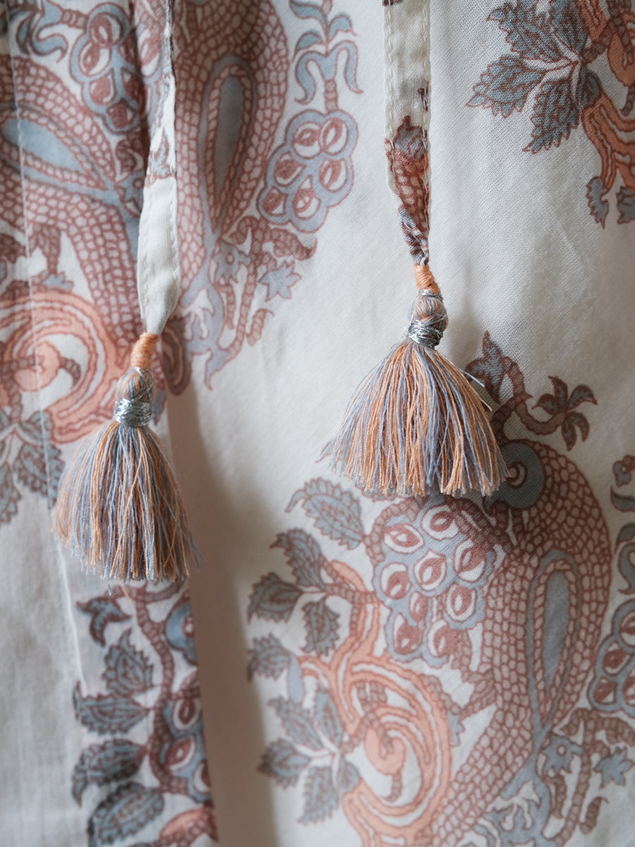 Anarkali Wrap - Parrot Ivory｜アナーカリーラップワンピース - パロットアイボリー