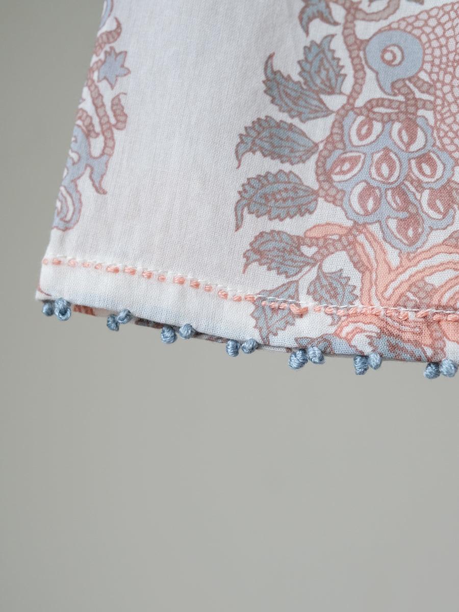 Anarkali Wrap - Parrot Ivory｜アナーカリーラップワンピース - パロットアイボリー