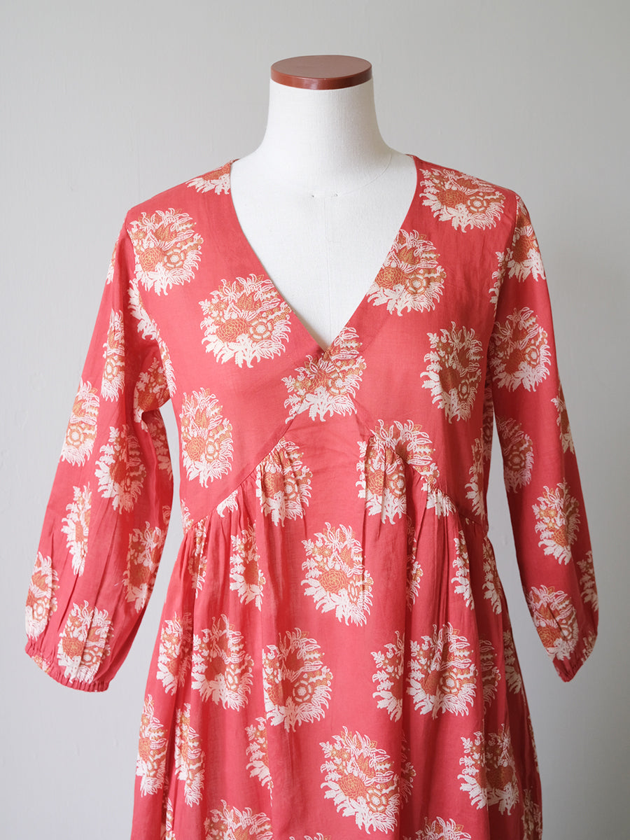 Kovalam Dress - Gulab Rust｜コヴァラムドレス - グラーブラスト