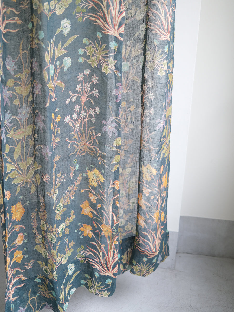 Printed Linen Curtain - Garden Emerald｜プリント リネンカーテン - ガーデンエメラルド