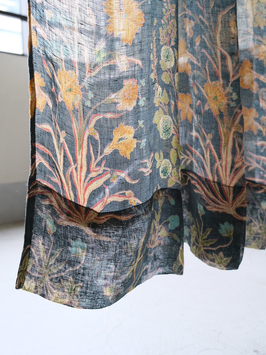 Printed Linen Curtain - Garden Emerald｜プリント リネンカーテン - ガーデンエメラルド