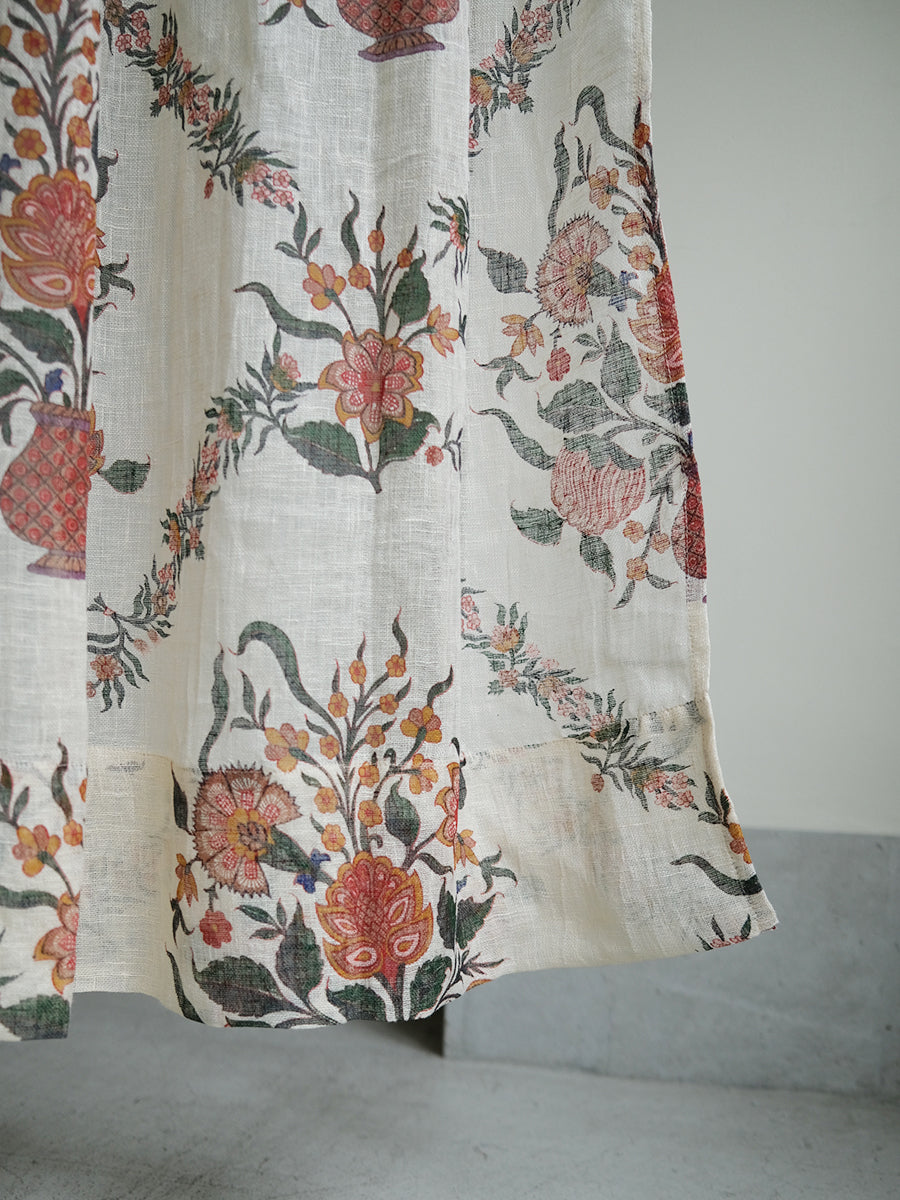 Printed Linen Curtain - Gamla Ivory｜プリント リネンカーテン - ガムラアイボリー